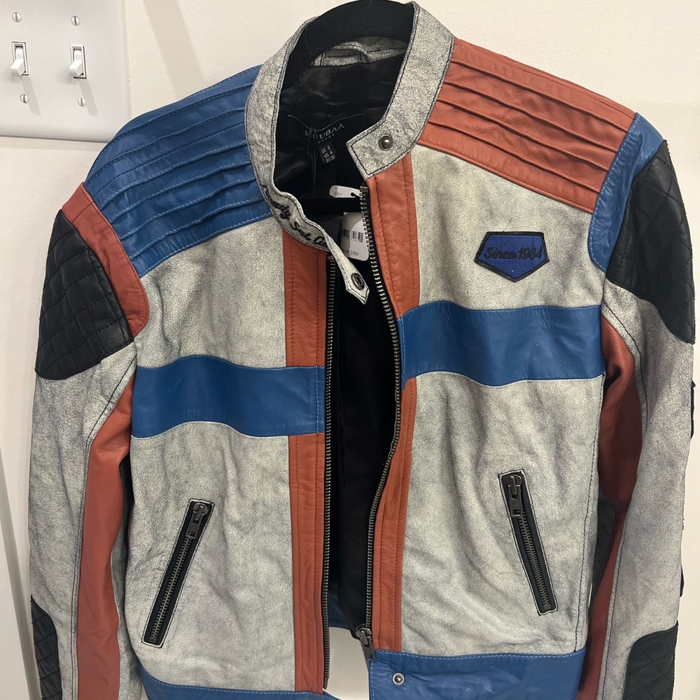 Free people biker leather jacket